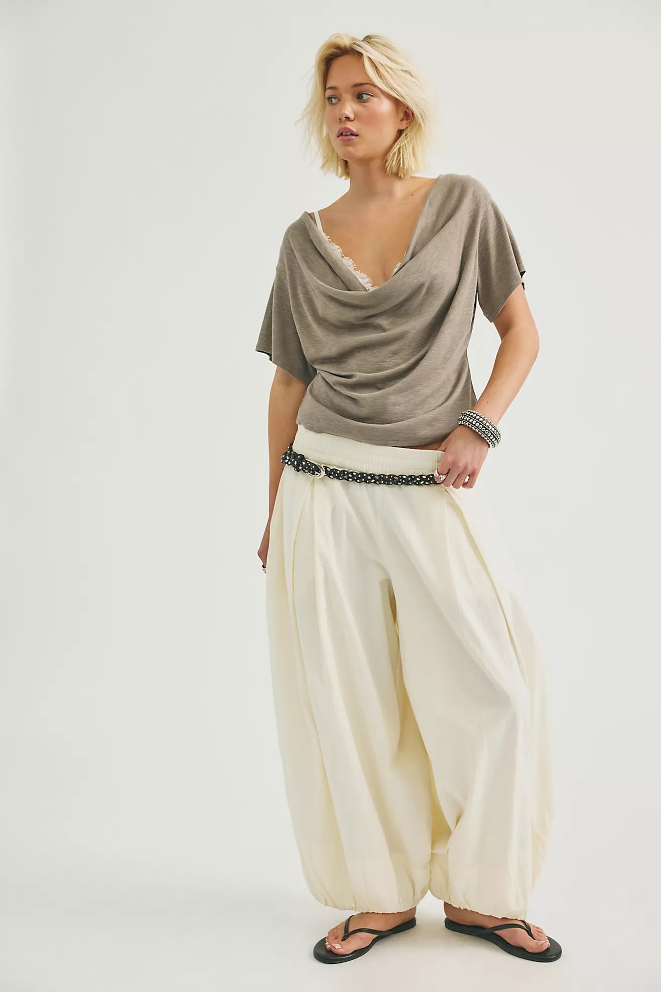 Waterfall Cowl-Neck Top