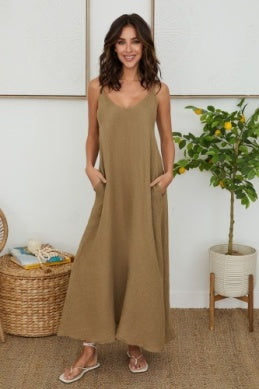 Linen Maxi Dress