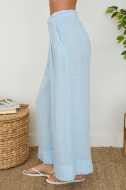 Linen Pleated Trouser