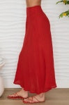 Linen Midi Skirt