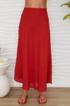 Linen Midi Skirt